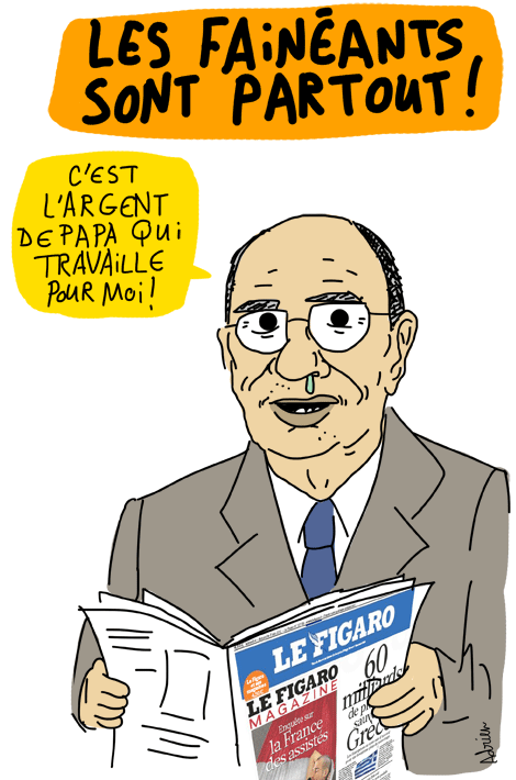 serge dassault, figaro, la france des assistés, rsa, sophie roquelle, commande de l'état, fils à papa, liberté de la presse, connerie, débilité profonde, canapés, promotion, Jean-François Cirelli, GDF SUEZ